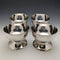 Set of 4 British Vintage Silver Plated Ice Cream Bowls